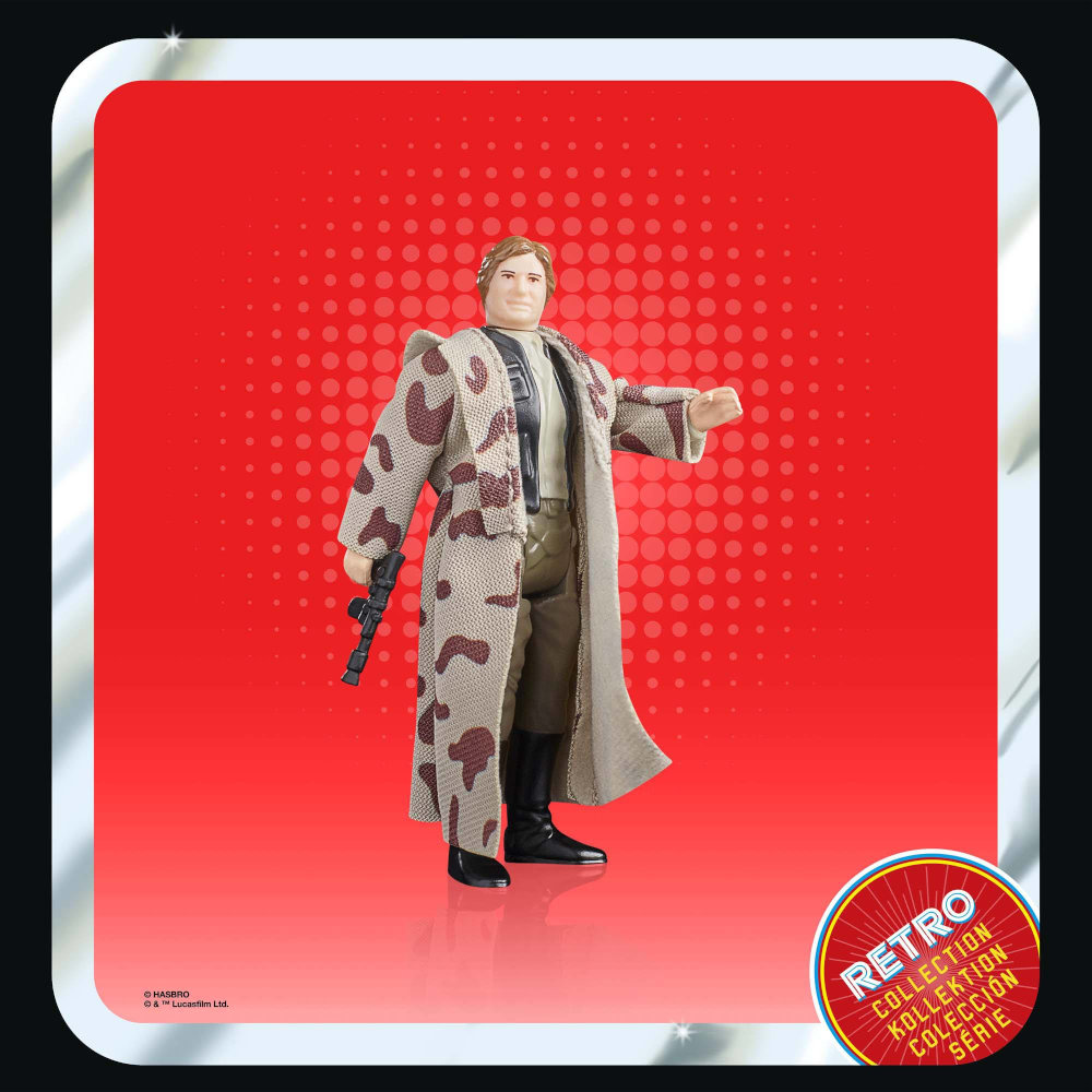 Hasbro Star Wars Retro Collection: Han Solo (Endor) - Action Figure 9,5 Cm Con Blaster