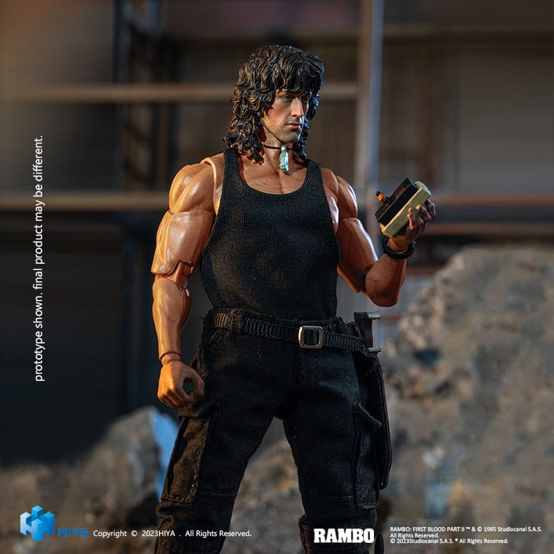 First Blood Exquisite Super Actionfigur 1/12 John Rambo 16 cm Hiya Toys
